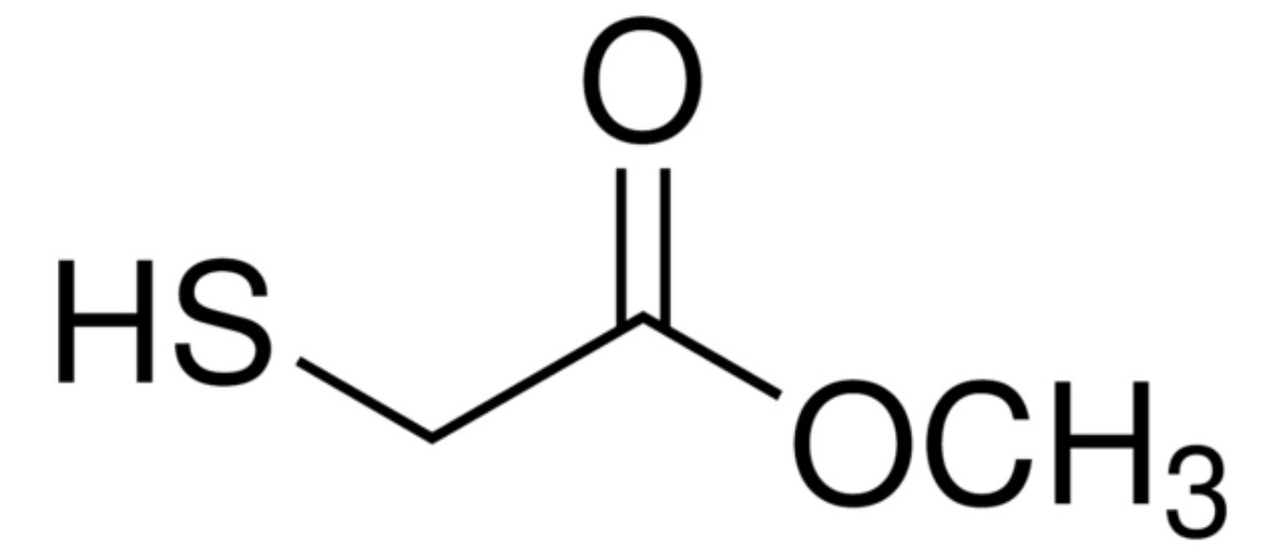 Cysteamine molecule used in Korean lash lift chemistry