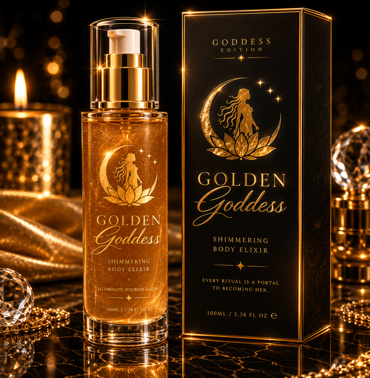 Golden Goddess Shimmering Body Elixir