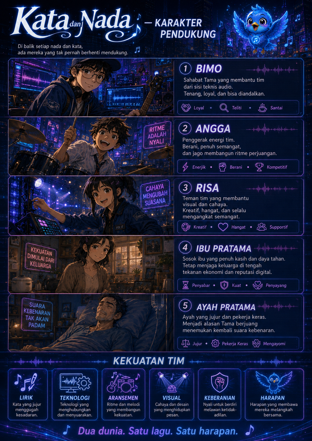 Supporting characters