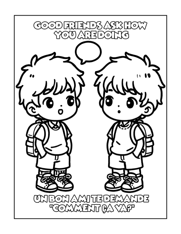 French How Are You Doing Sample Page
