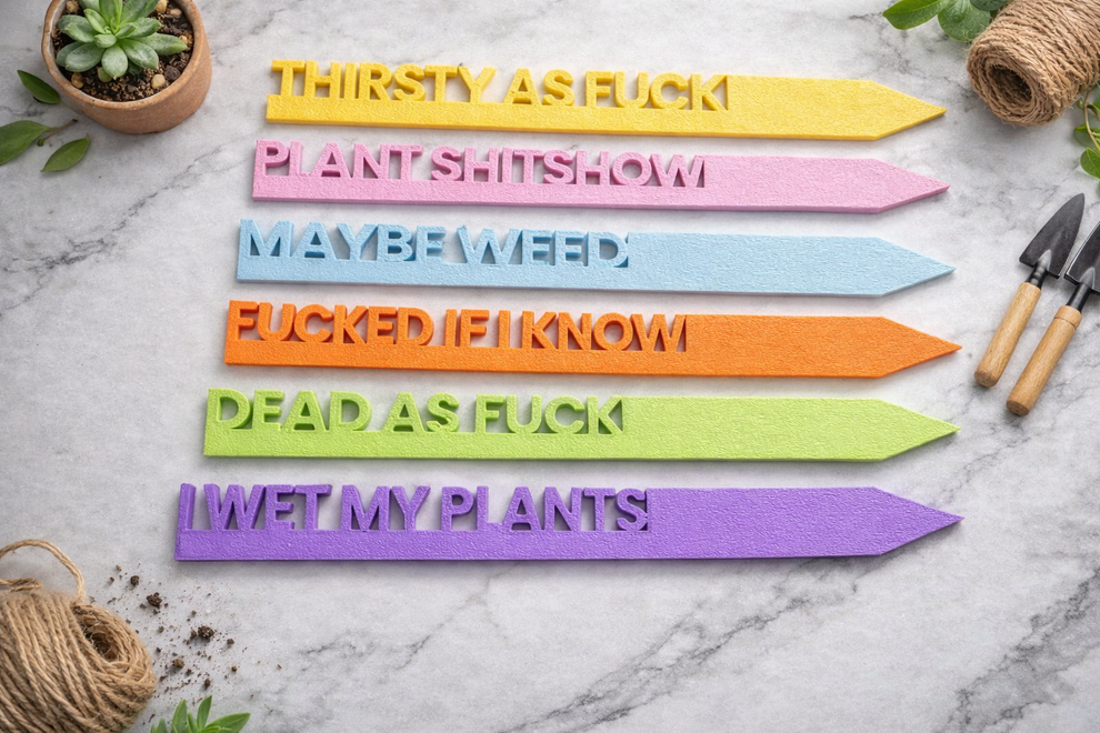 Custom plant tags