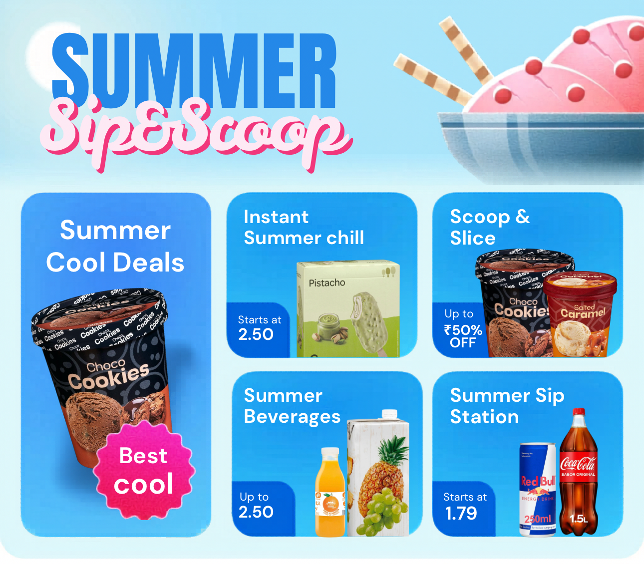 Summer Sip&Scoop - Ice Cream & Frozen Treats