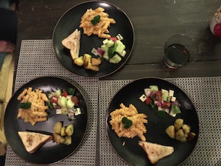 Pasta with Greek Salad Platter