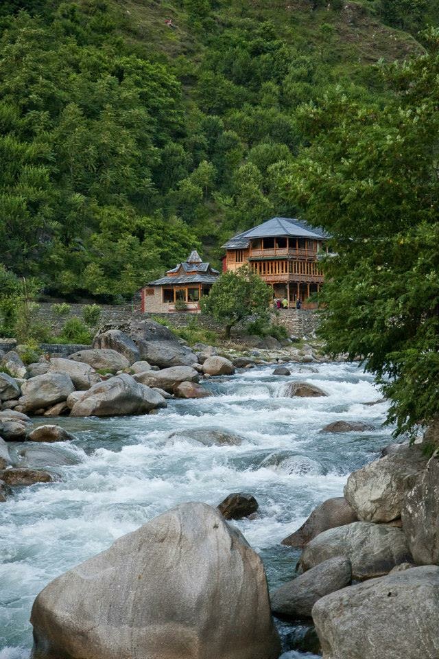 Bluehouse by the Tirthan River