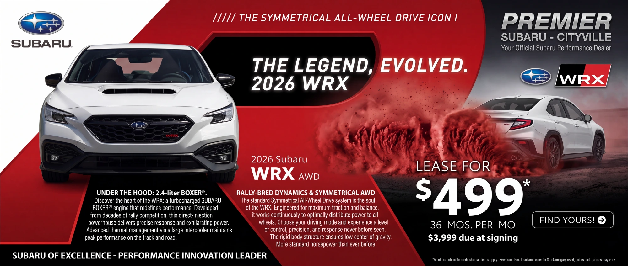Subaru WRX Banner Design