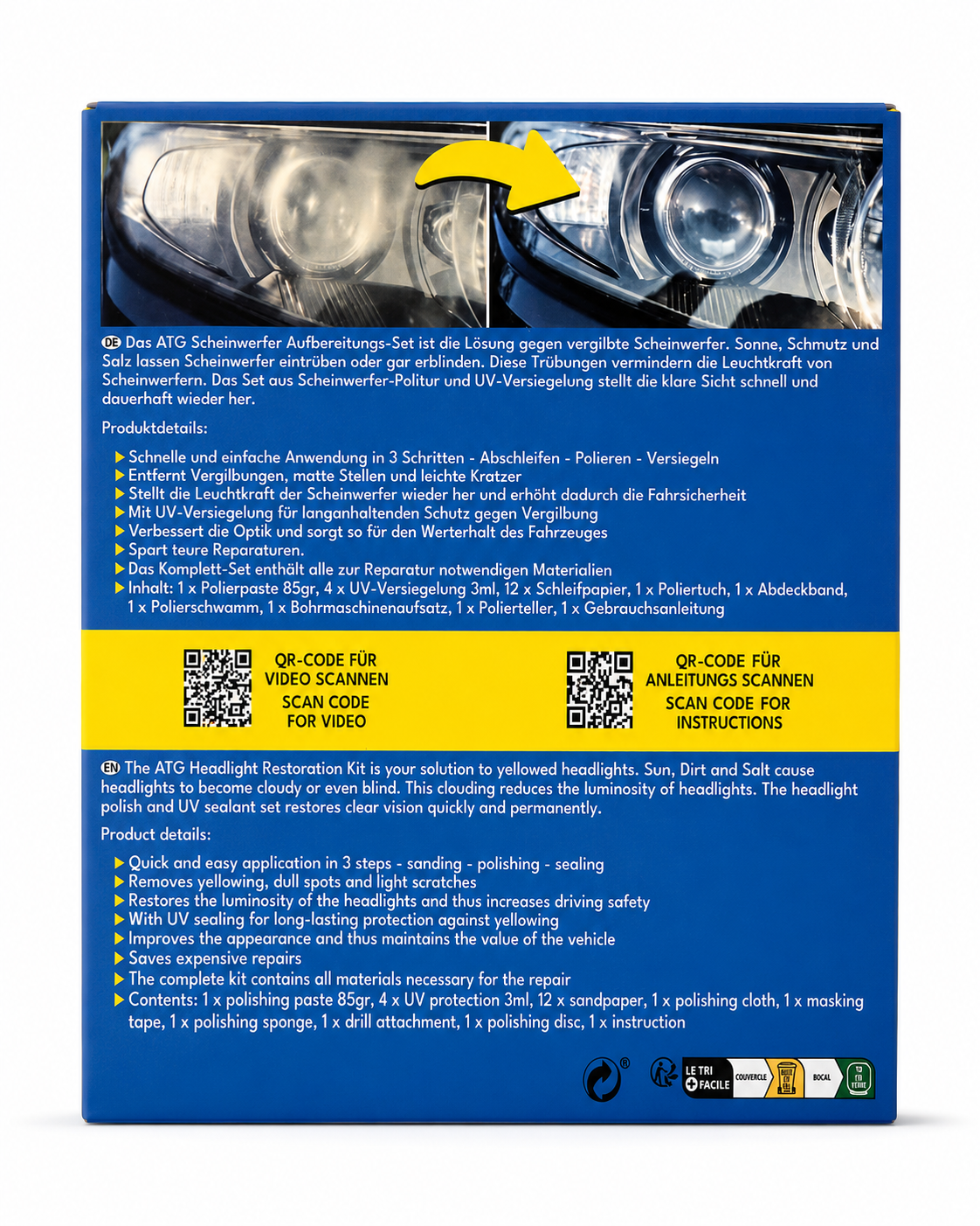 ATG Headlight Restoration Kit thumb 2