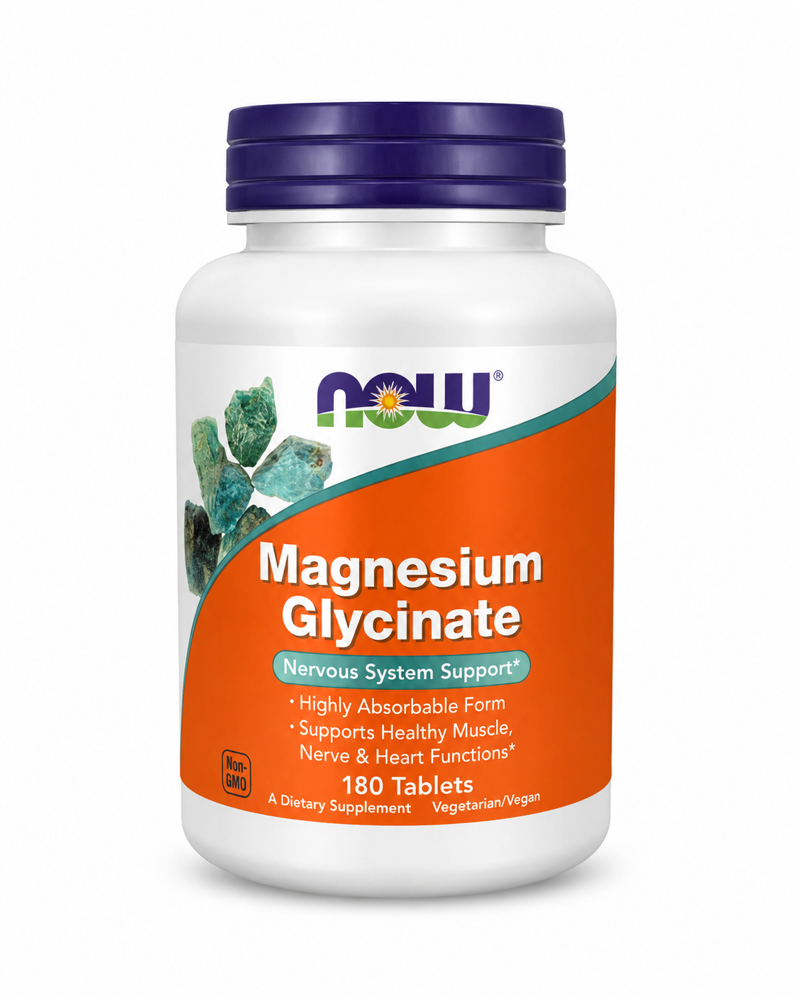 NOW Magnesium Glycinate – 180 Tablets