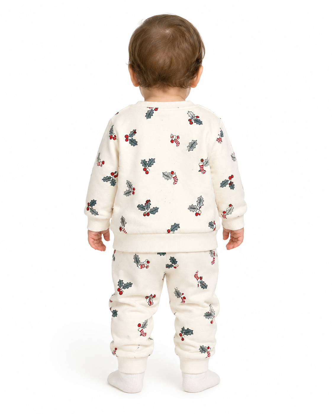 Marks & Spencer Baby Christmas Holly Print Outfit Set thumb 3