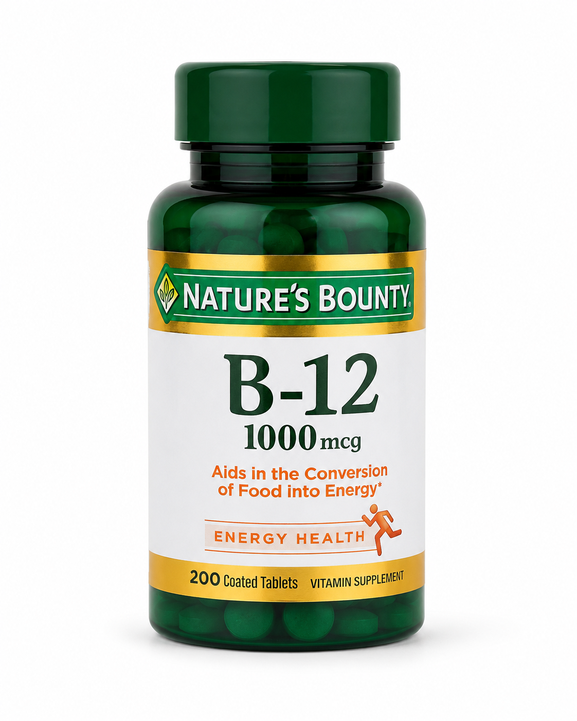 Nature's Bounty B-12 1000mcg – 200 Coated Tablets