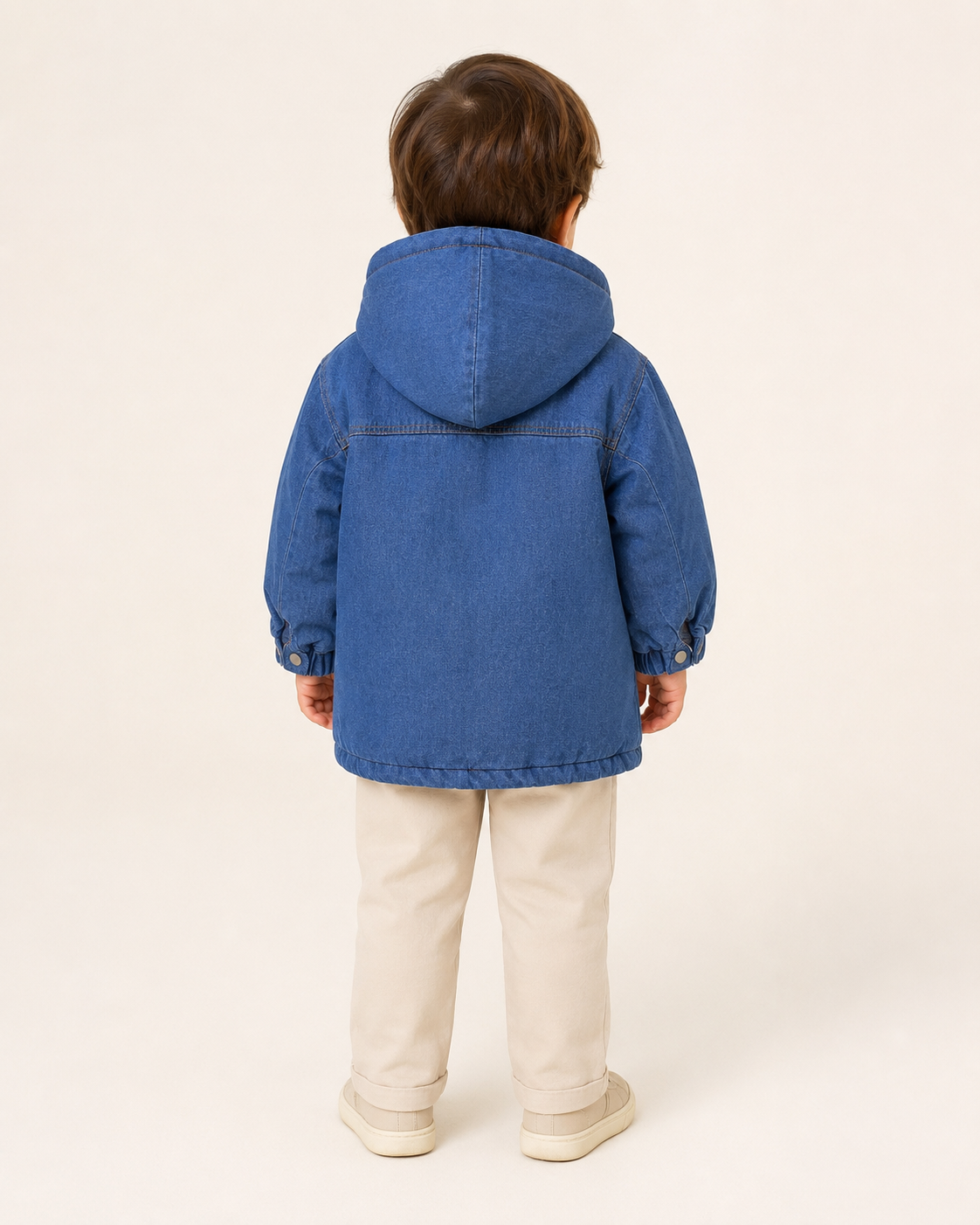 Kids Hooded Duffle Coat with Toggle Buttons thumb 3