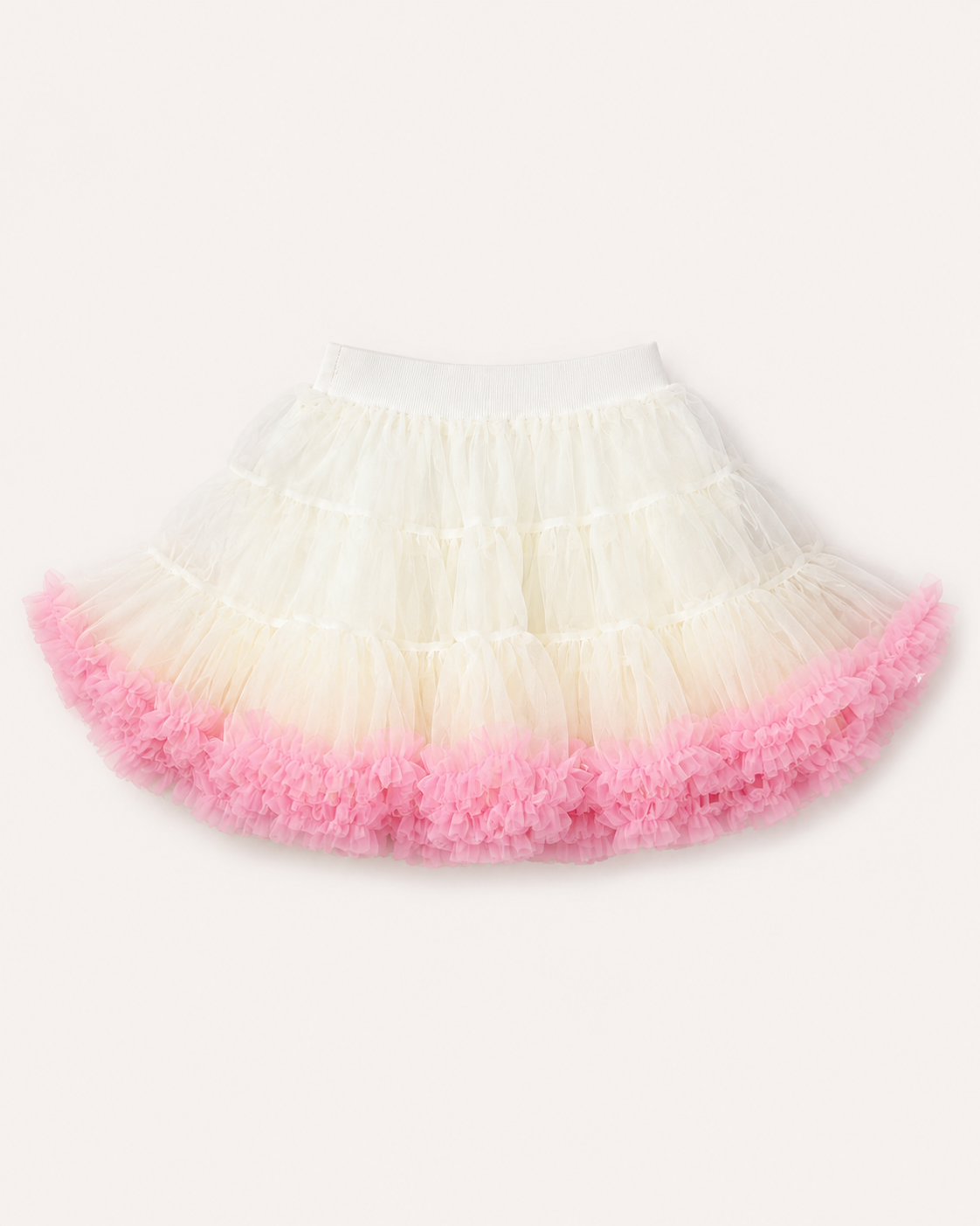Girls Layered Tulle Ruffle Skirt