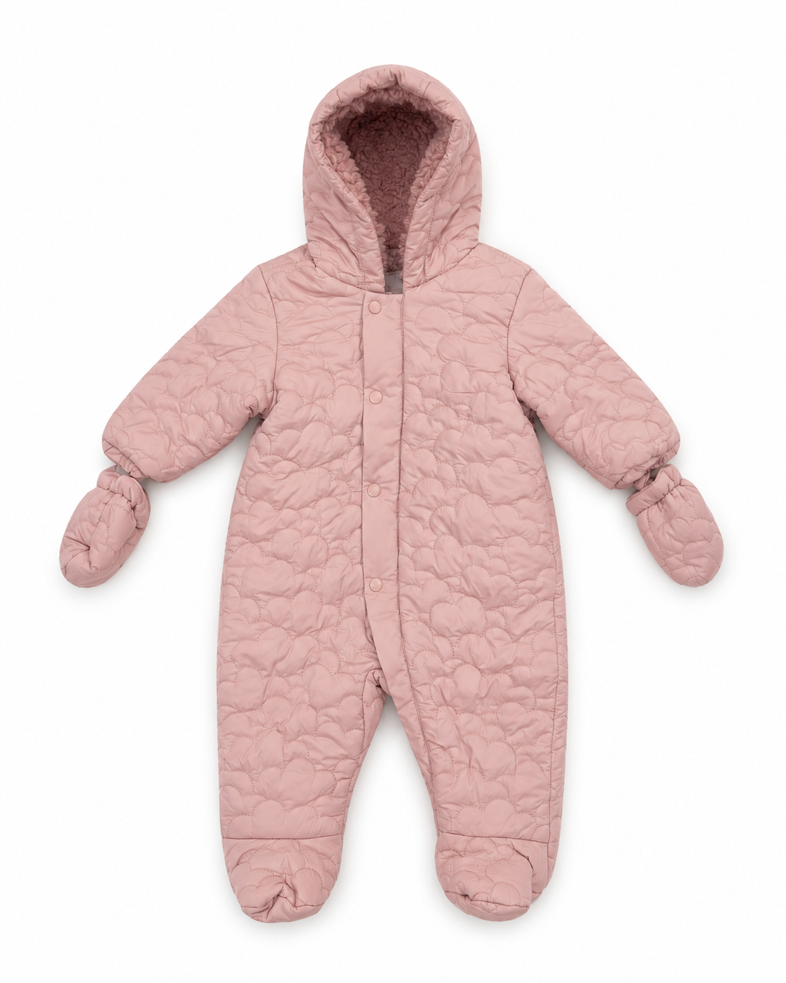 Marks & Spencer Baby Hooded Quilted Snowsuit with Mittens