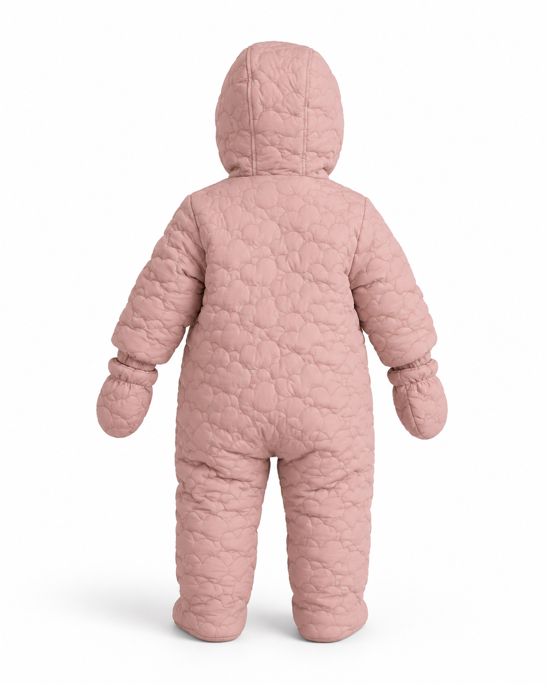 Marks & Spencer Baby Hooded Quilted Snowsuit with Mittens thumb 2