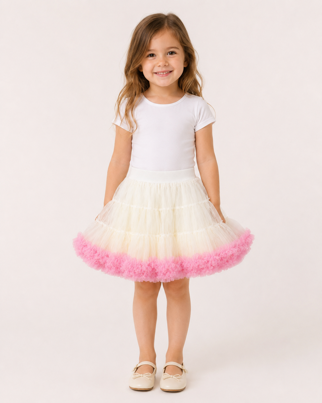 Girls Layered Tulle Ruffle Skirt thumb 2