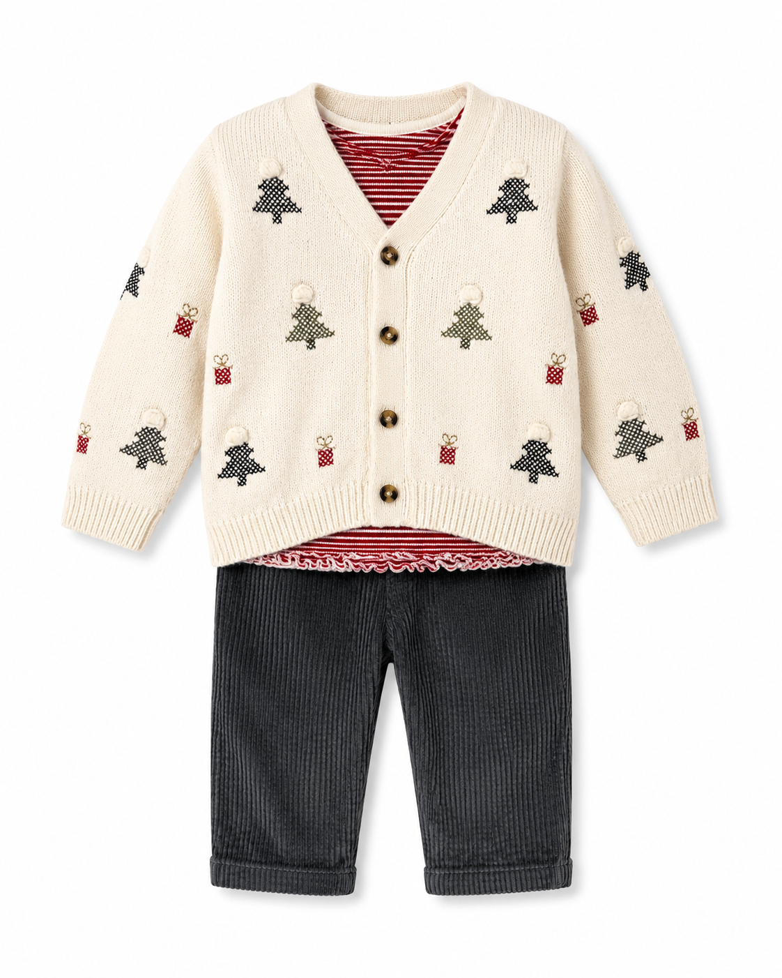 Marks & Spencer Baby Christmas Cardigan Outfit Set
