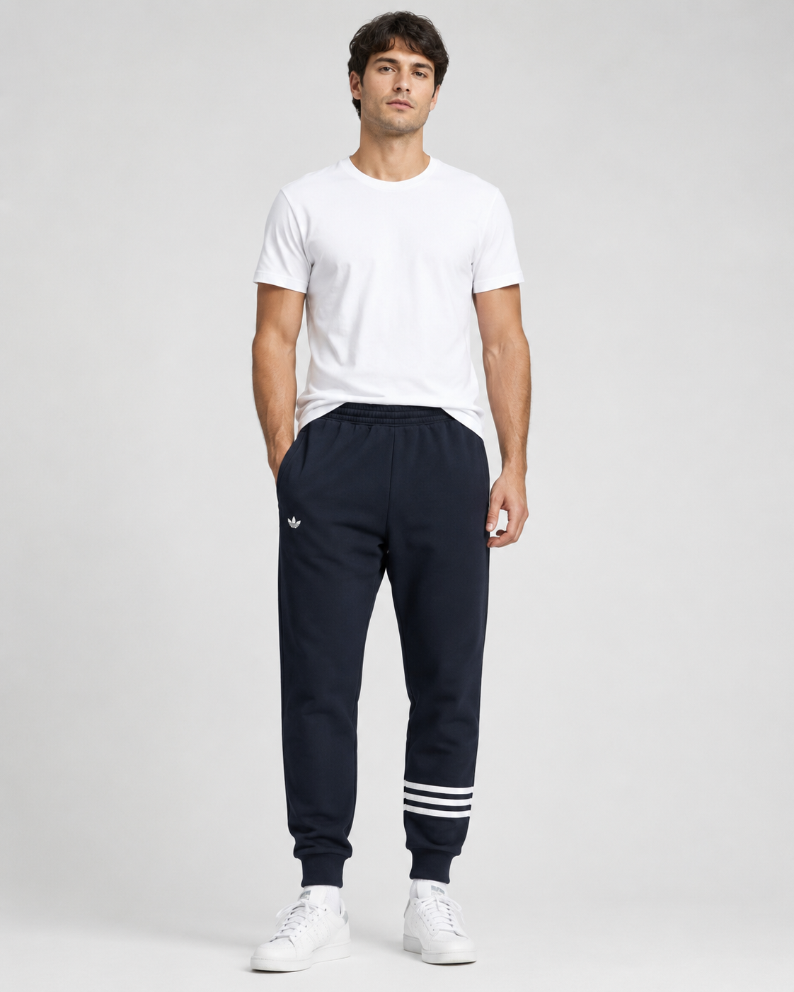Adidas Track Jogger Pants with 3-Stripes Detail thumb 2