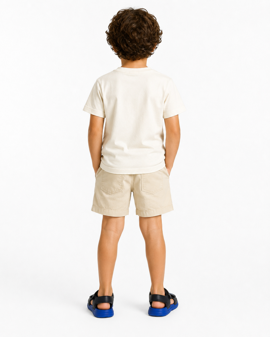 BOSS Kids Blue & Black Velcro Sandals thumb 4