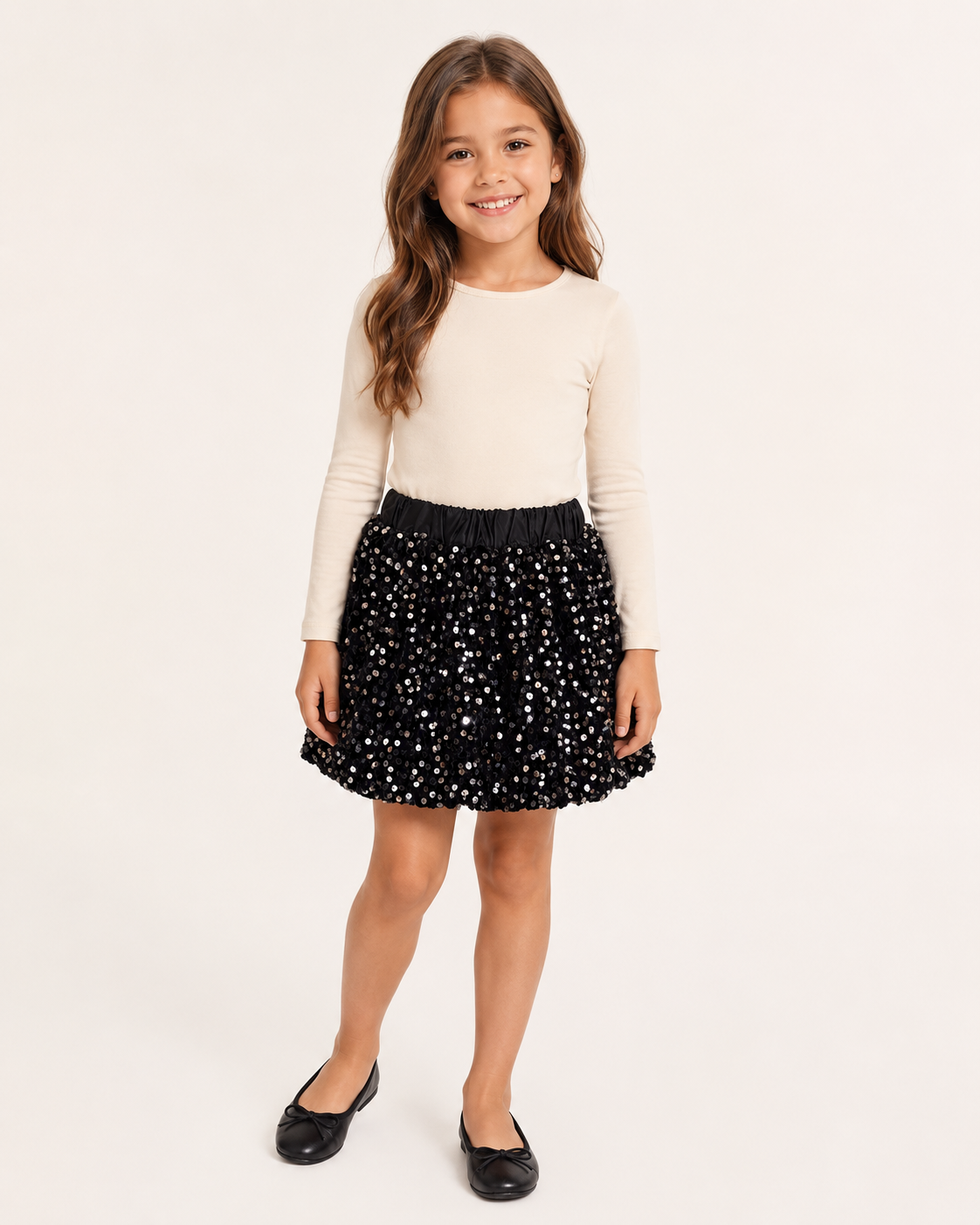 Girls Sequin Tulle Skirt thumb 2