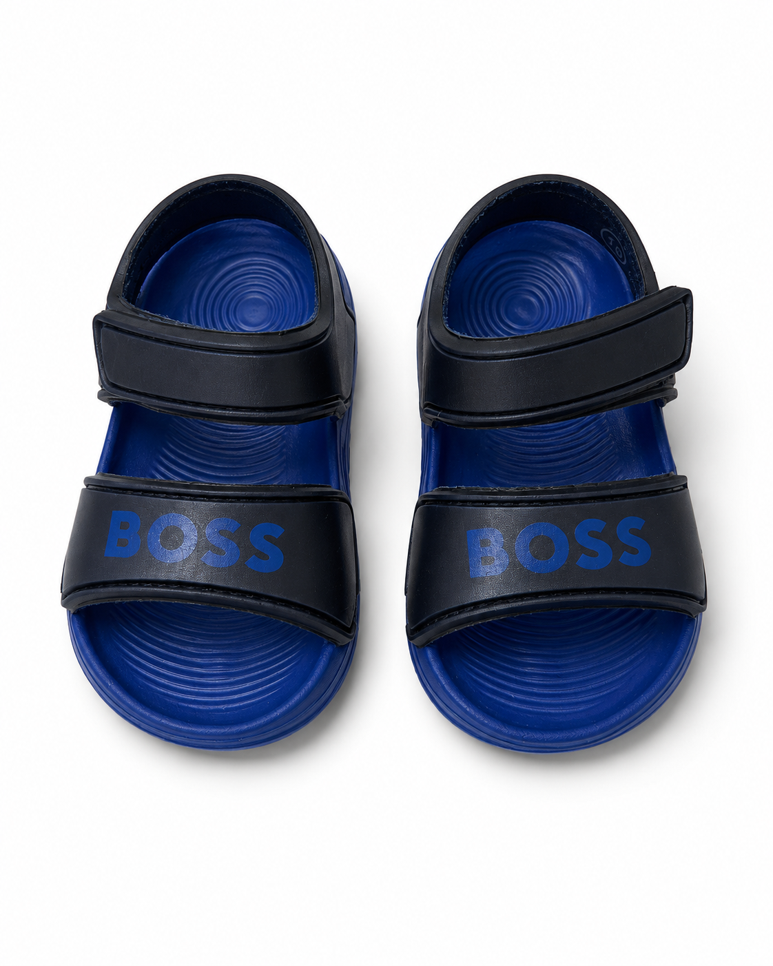 BOSS Kids Blue & Black Velcro Sandals thumb 3