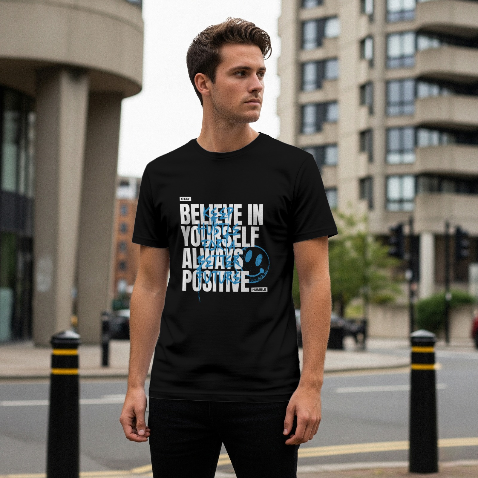 BELIEVE IN YOURSELF — Stay Positive · Stay Humble — Tiny Mustard Seed