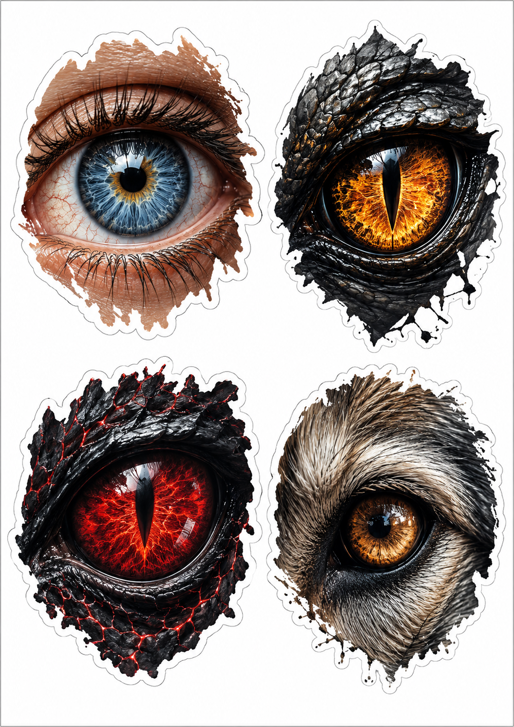Elemental Eyes — Vol. 01 — front view — Tiny Mustard Seed