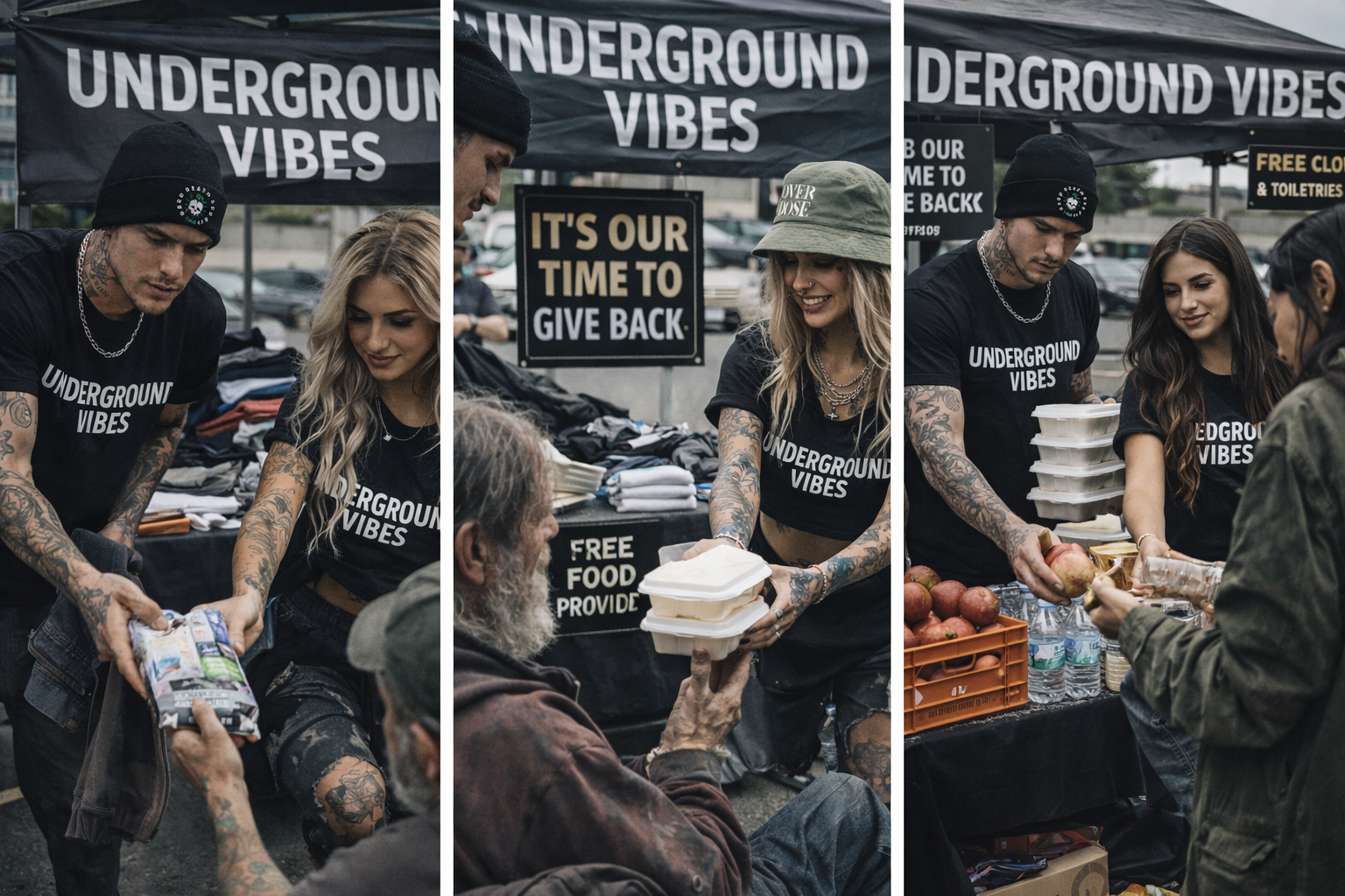 Underground Vibes volunteers giving back to the community