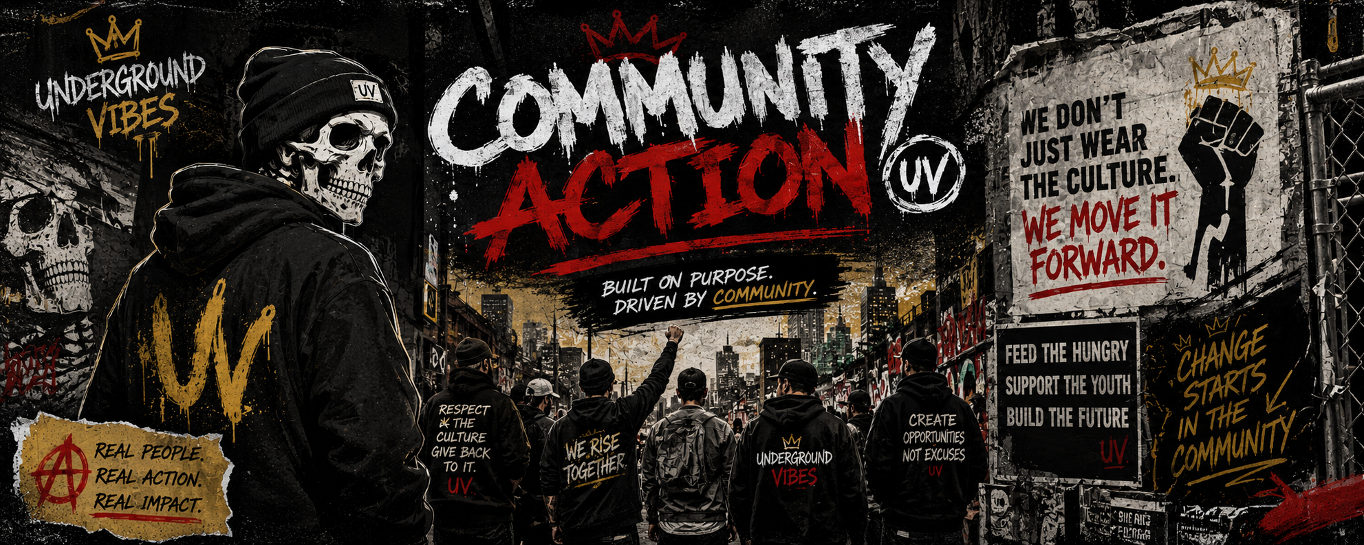 Underground Vibes Community Action — Built On Purpose. Driven By Community.
