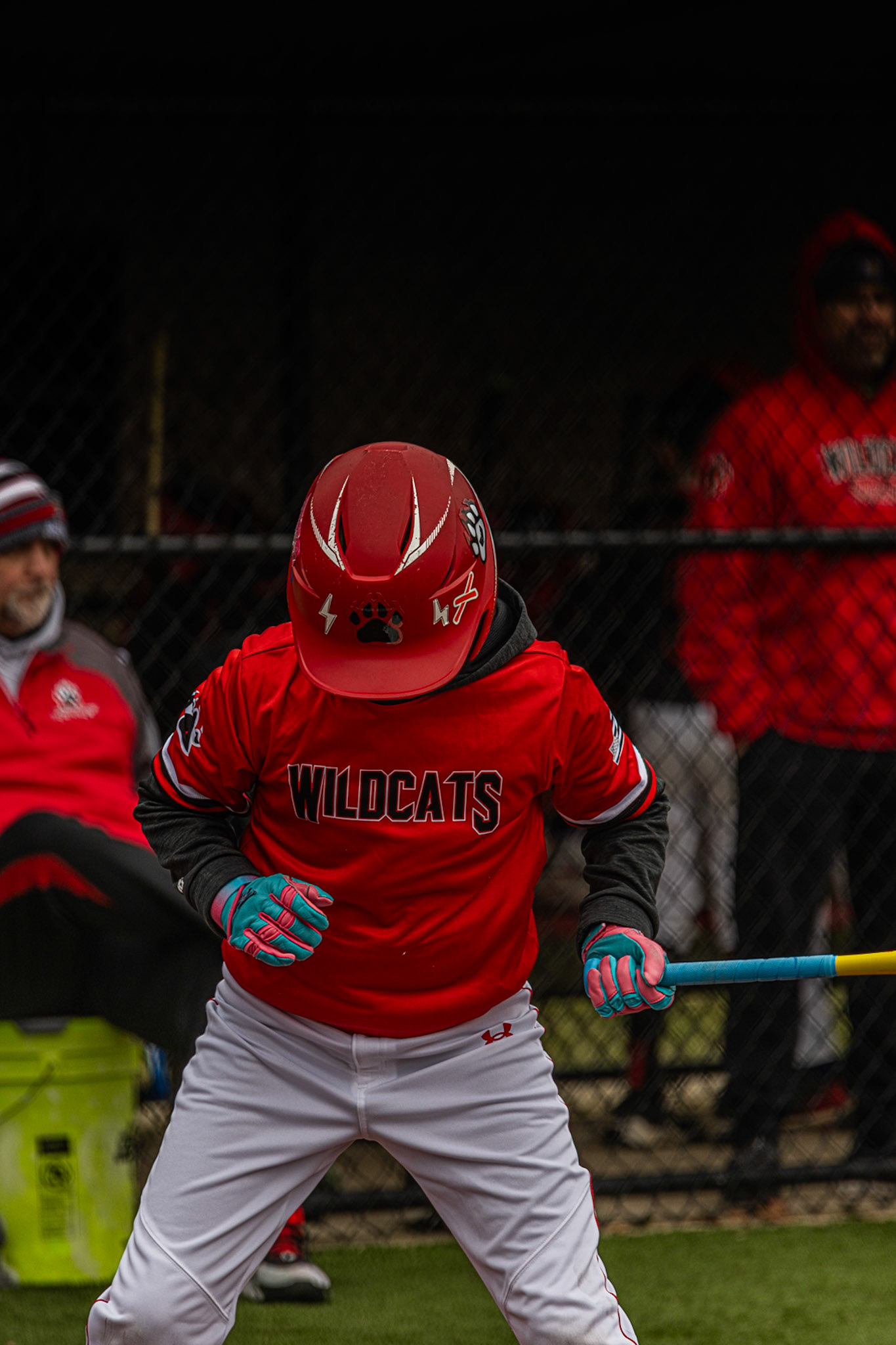 Red Helmet Dugout Moment