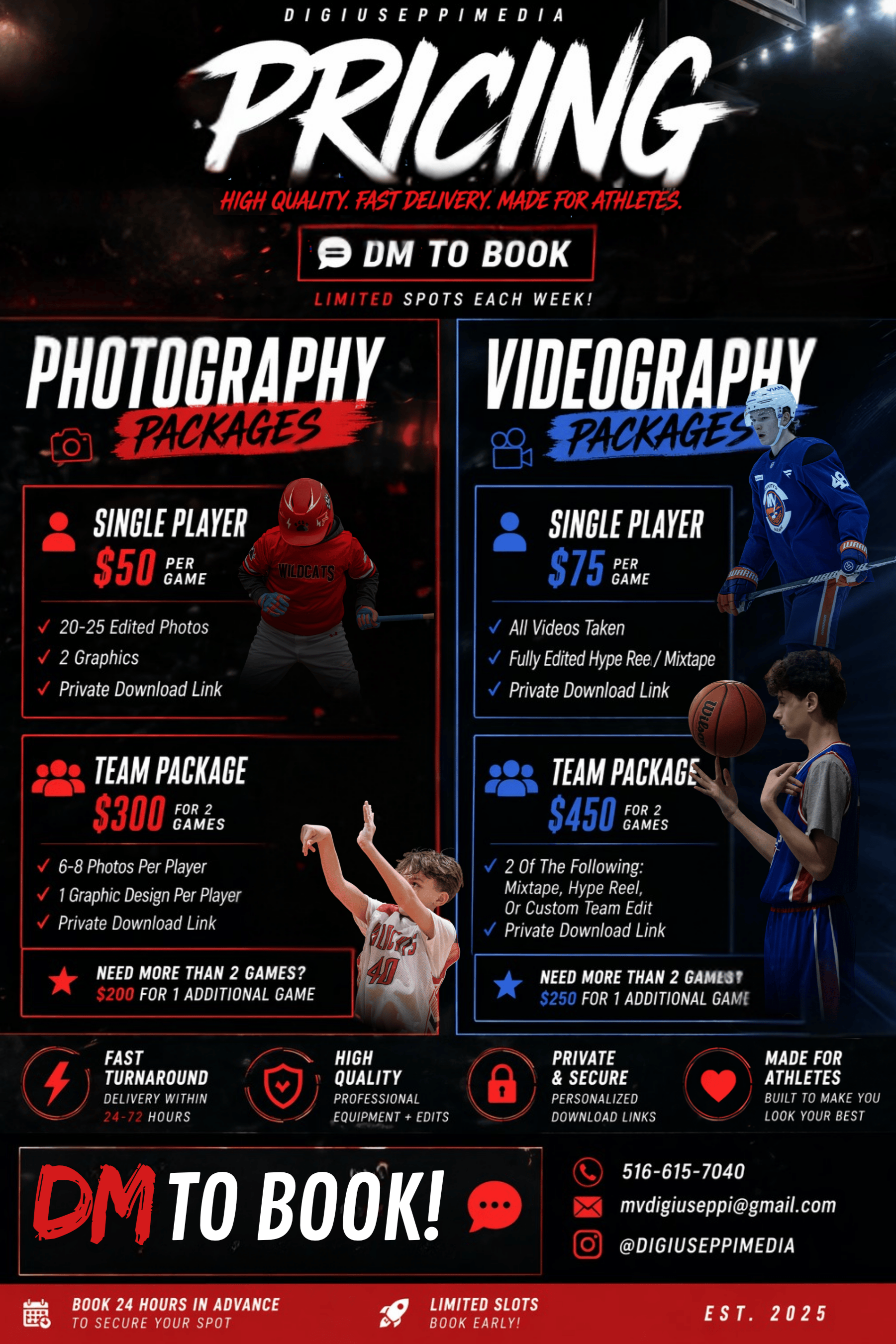 DiGiuseppi Media pricing packages