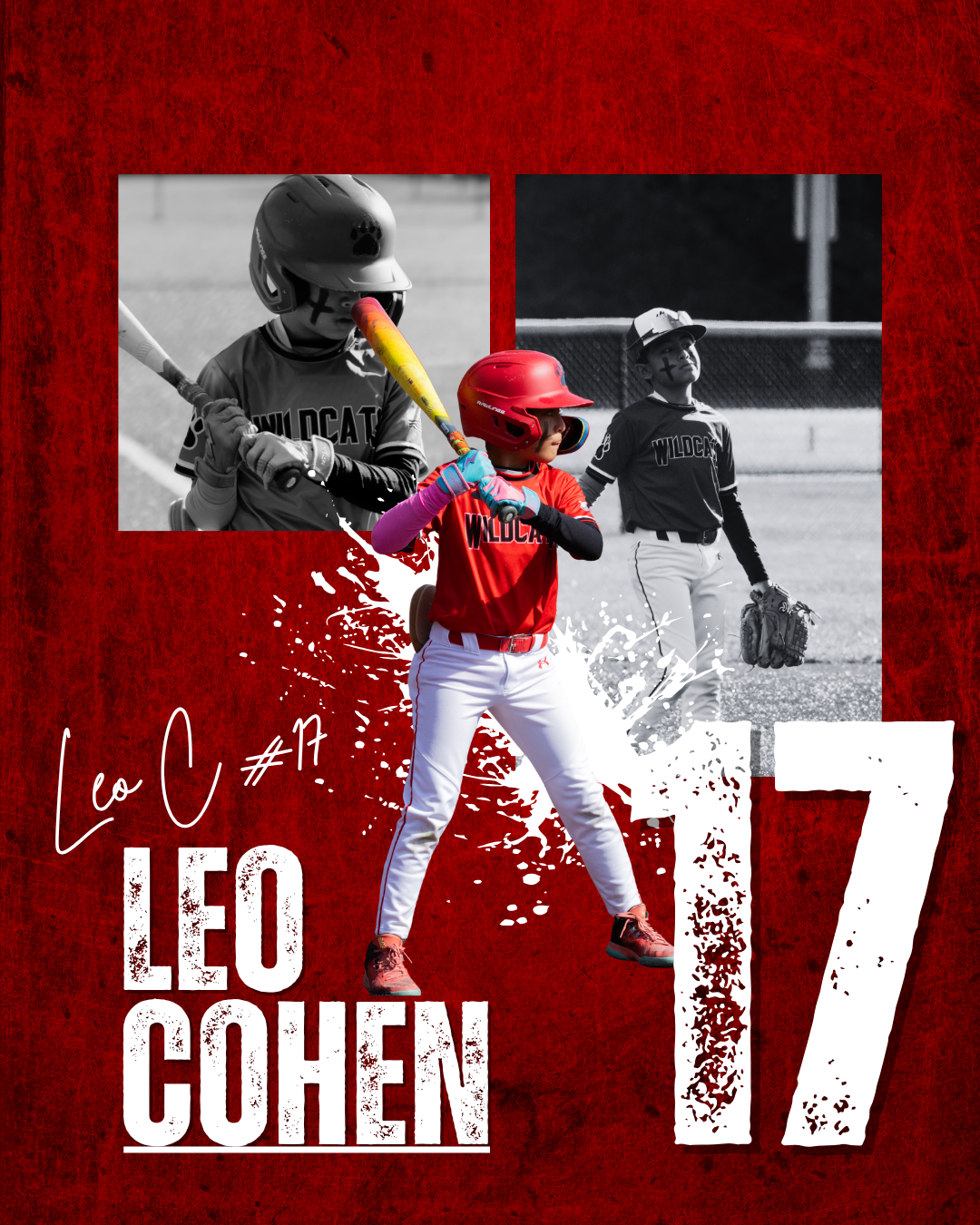 Leo Red Poster Graphic