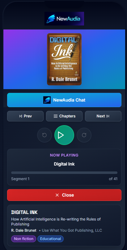NewAudia Player Interface