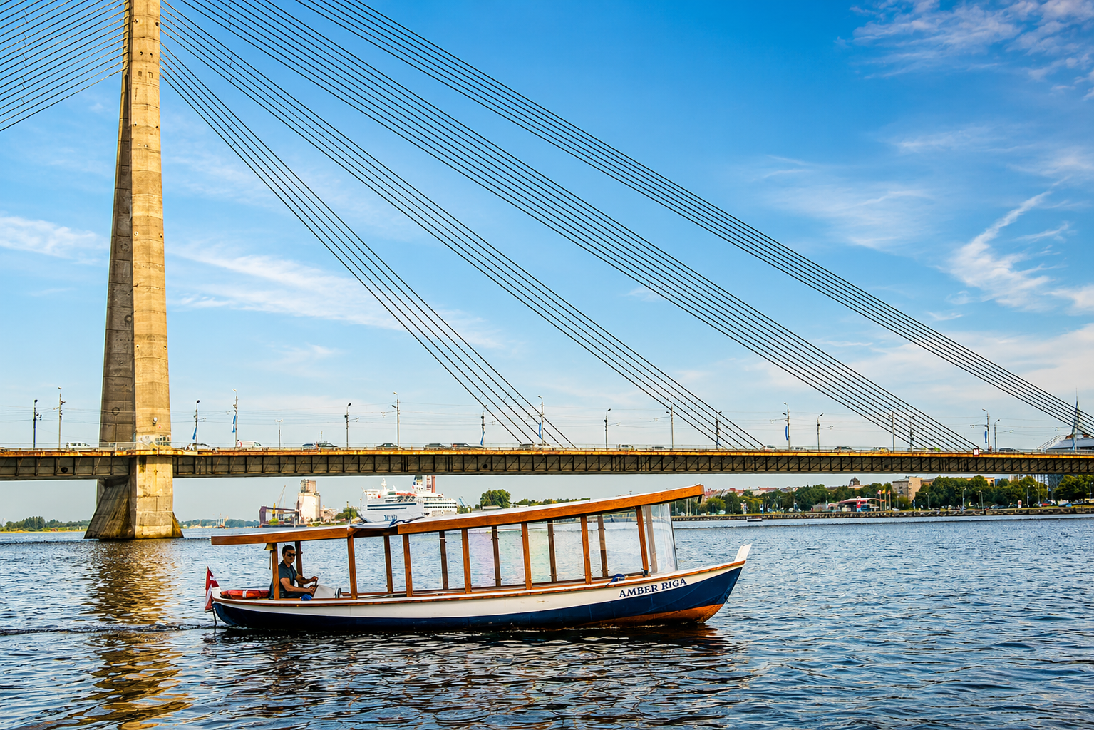 Riga Canal Boat