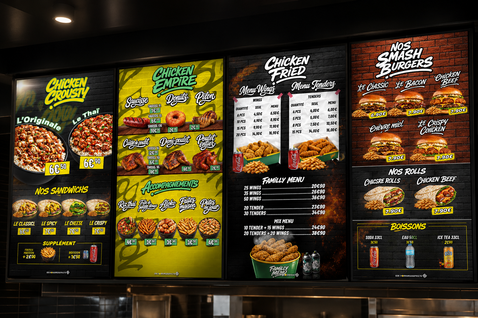 Menu Board — Fast-food