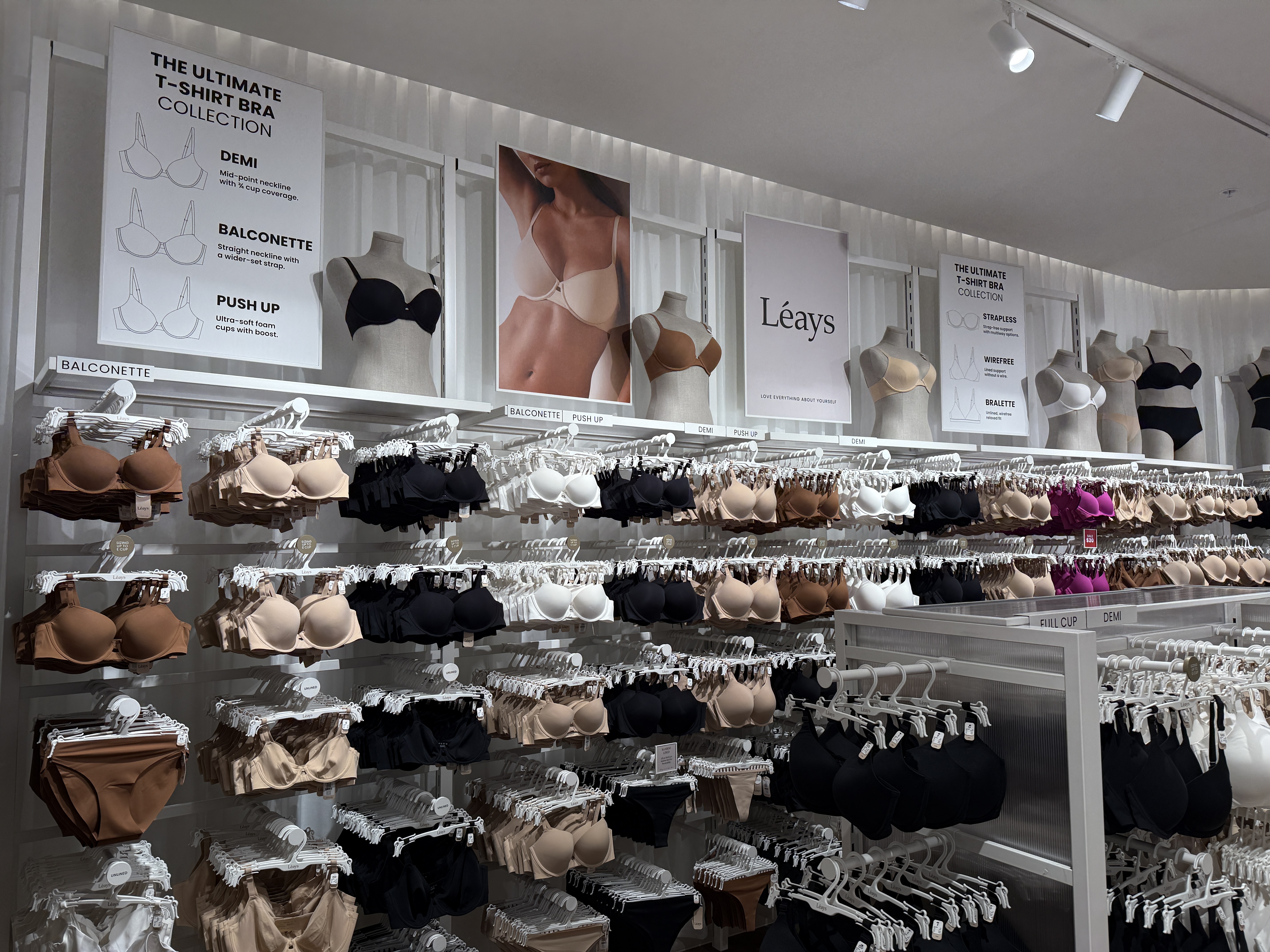 Core bra wall — sub category navigation