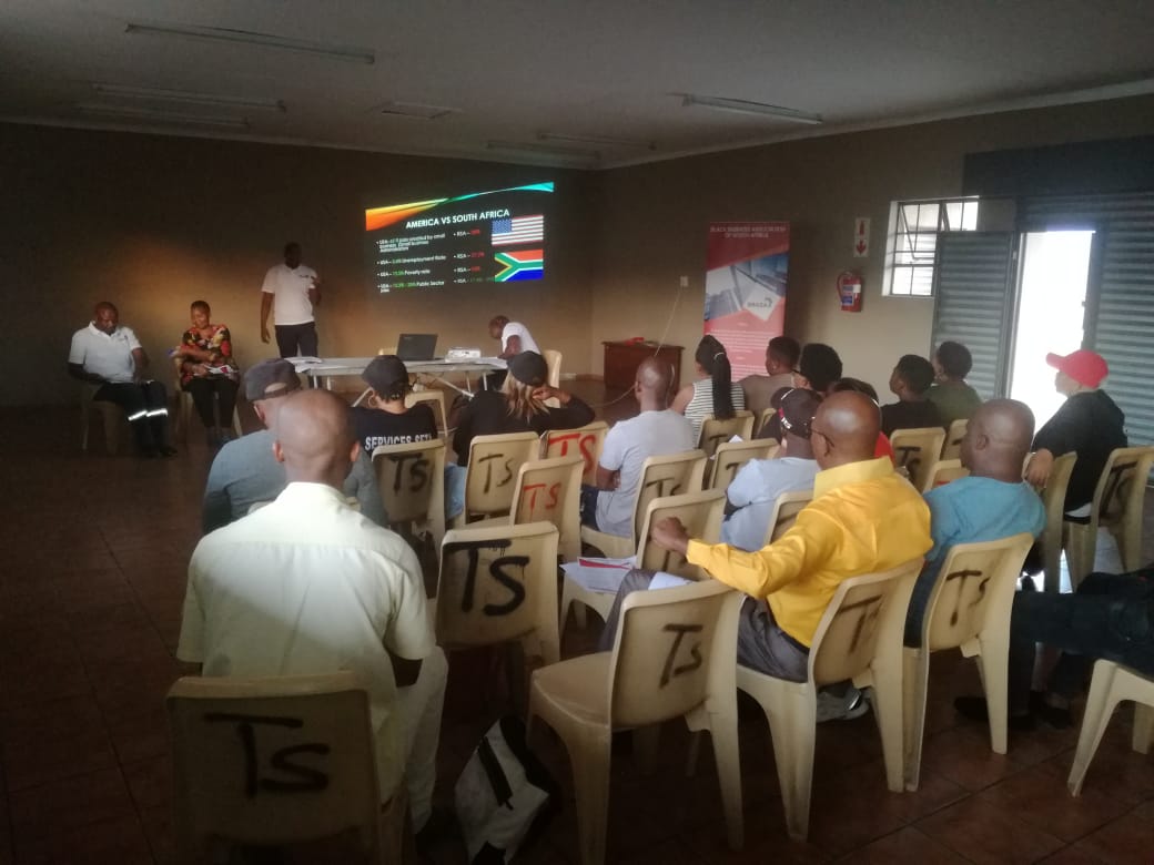 BBASA business masterclass — America vs South Africa economic comparison session.