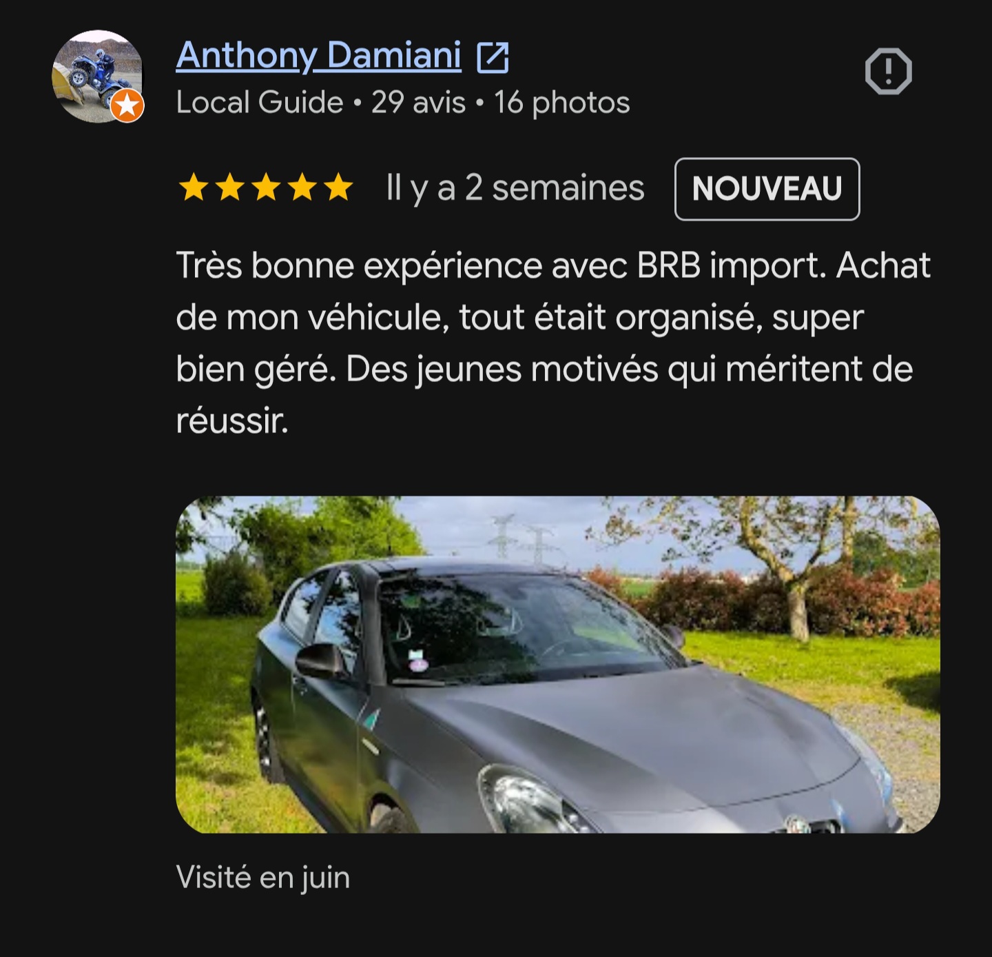 Avis de Anthony Damiani