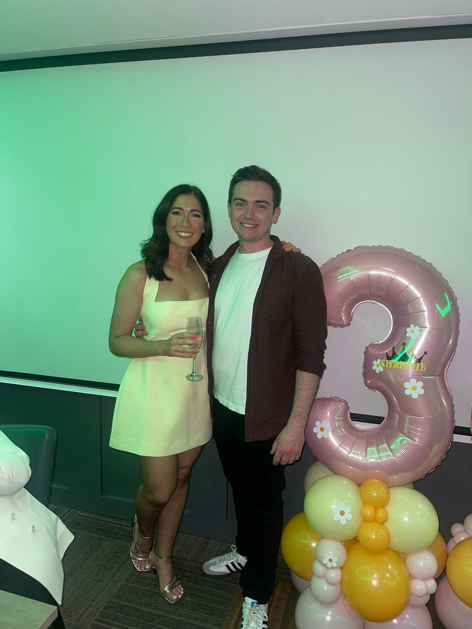 Christie and Kieran celebration