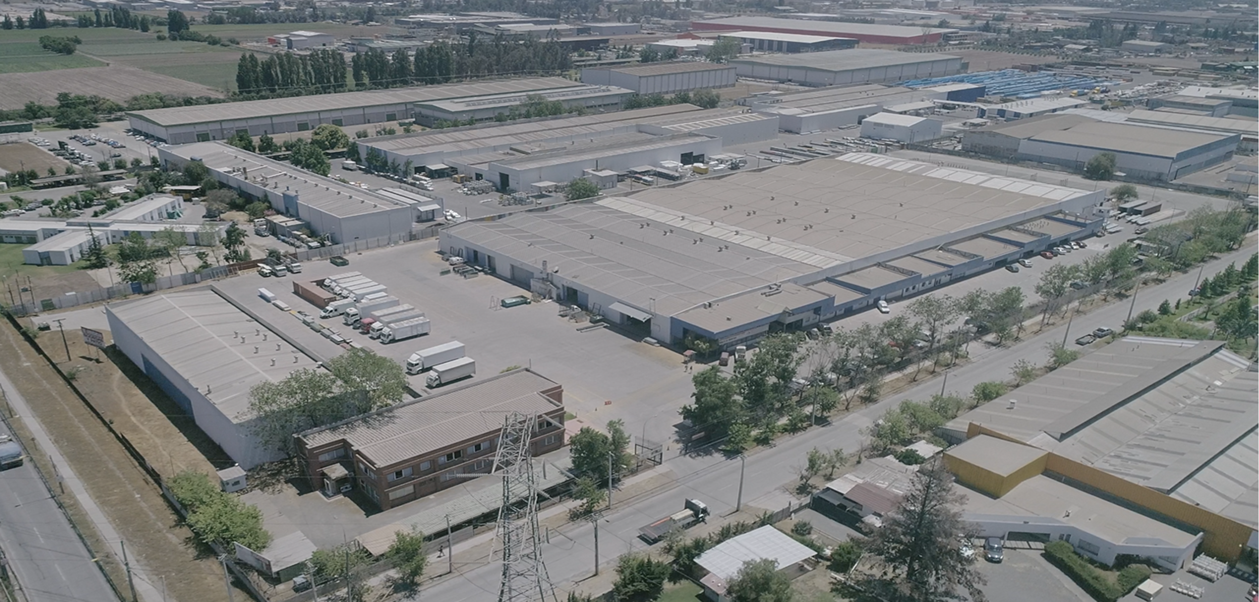 Vista aérea del Centro Logístico y Productivo Chañarcillo