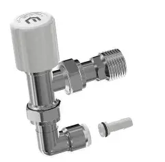 Myson Matchmate Wheelhead c/w Pushfit 90 Degree Elbow 10mm
