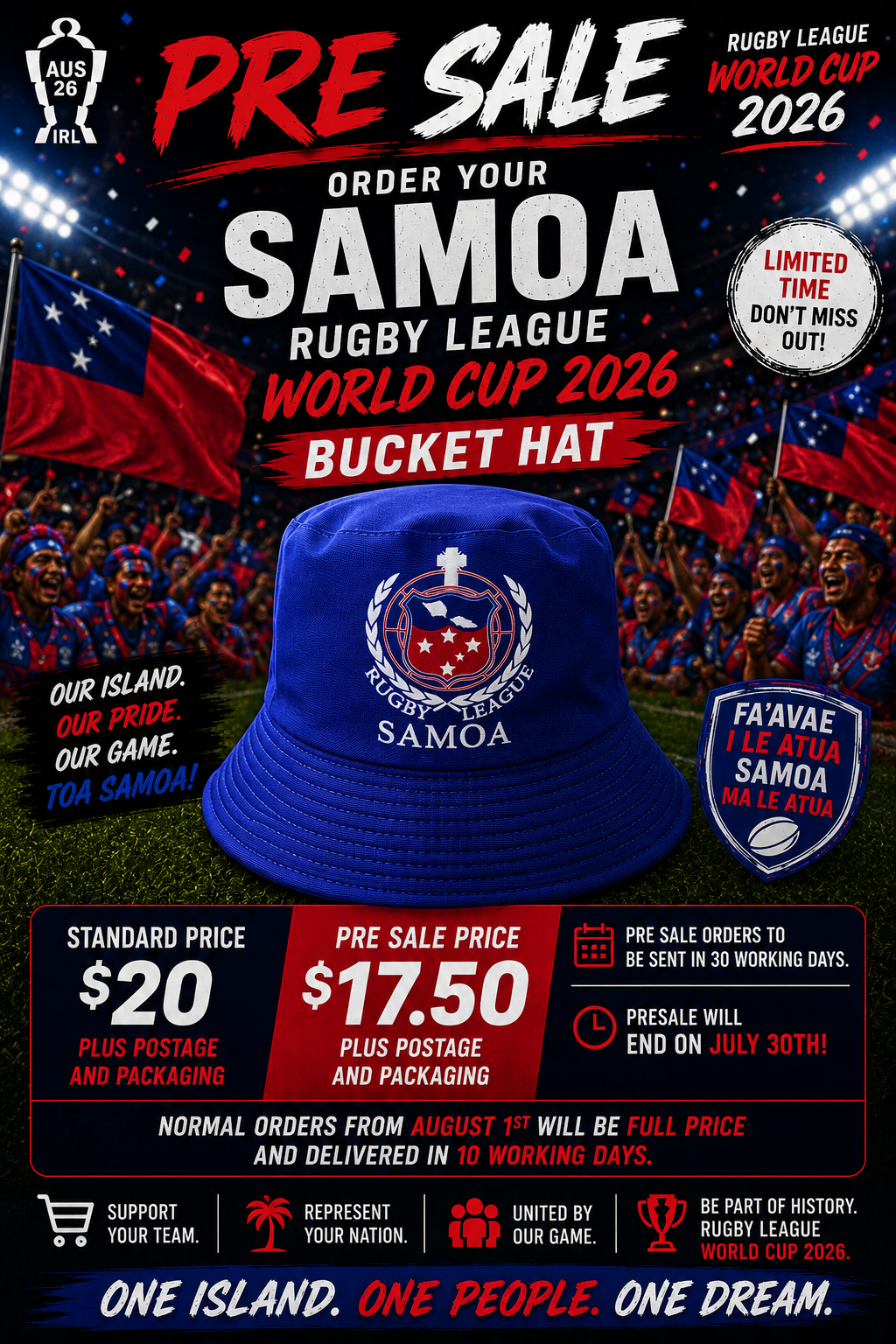 Samoa Toa — RLWC 2026