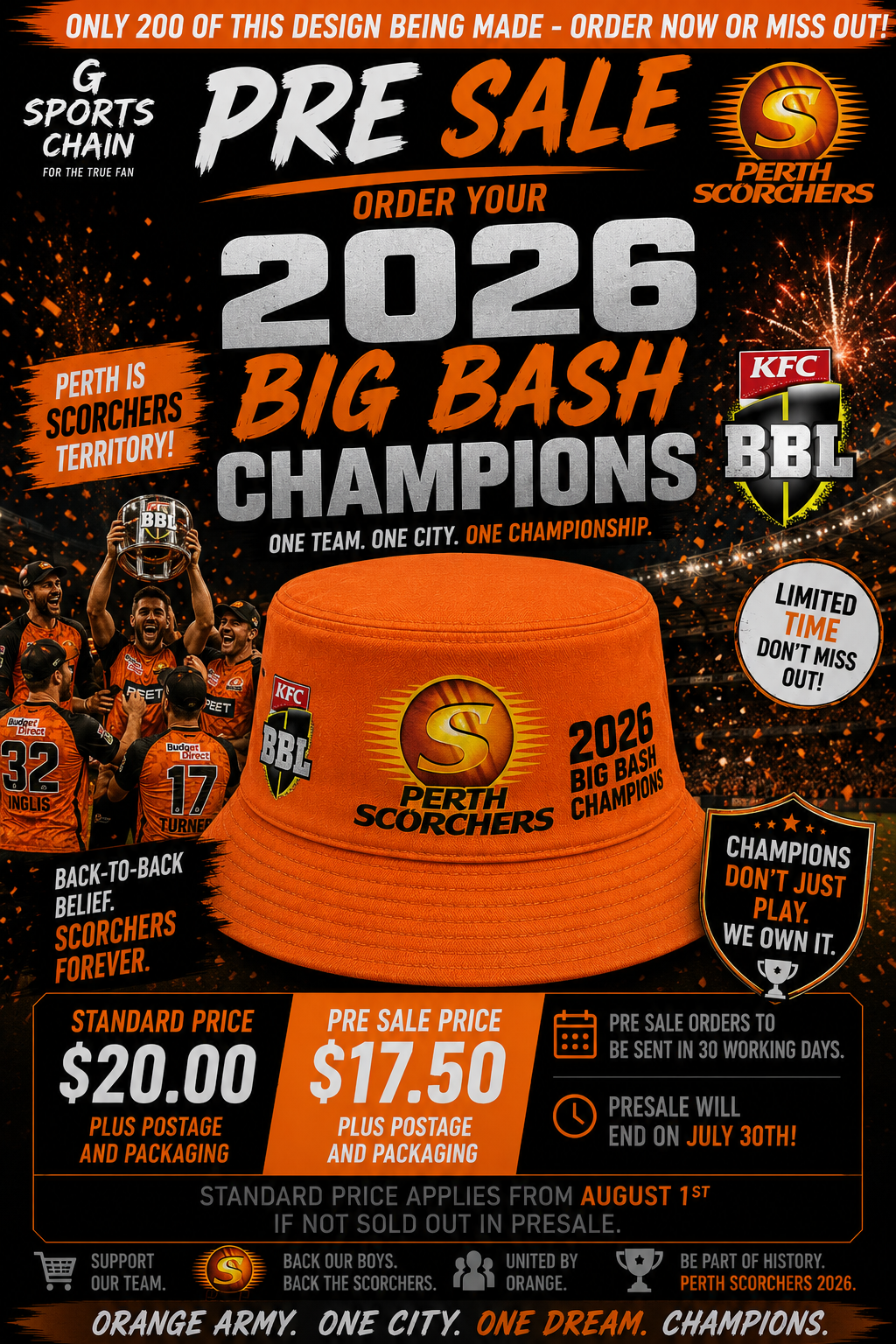 Perth Scorchers — BBL 2026 Champions
