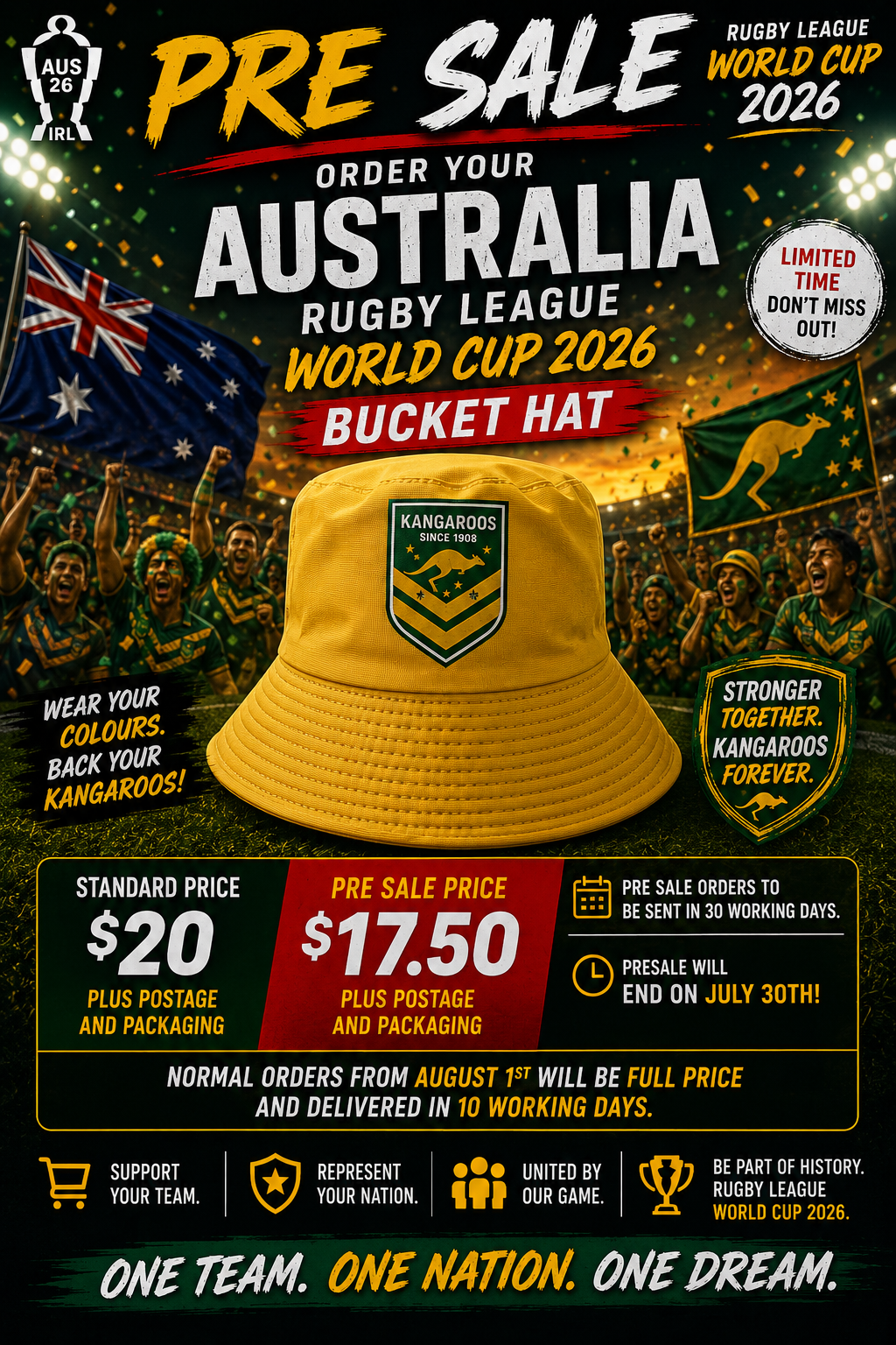 Australia Kangaroos — RLWC 2026