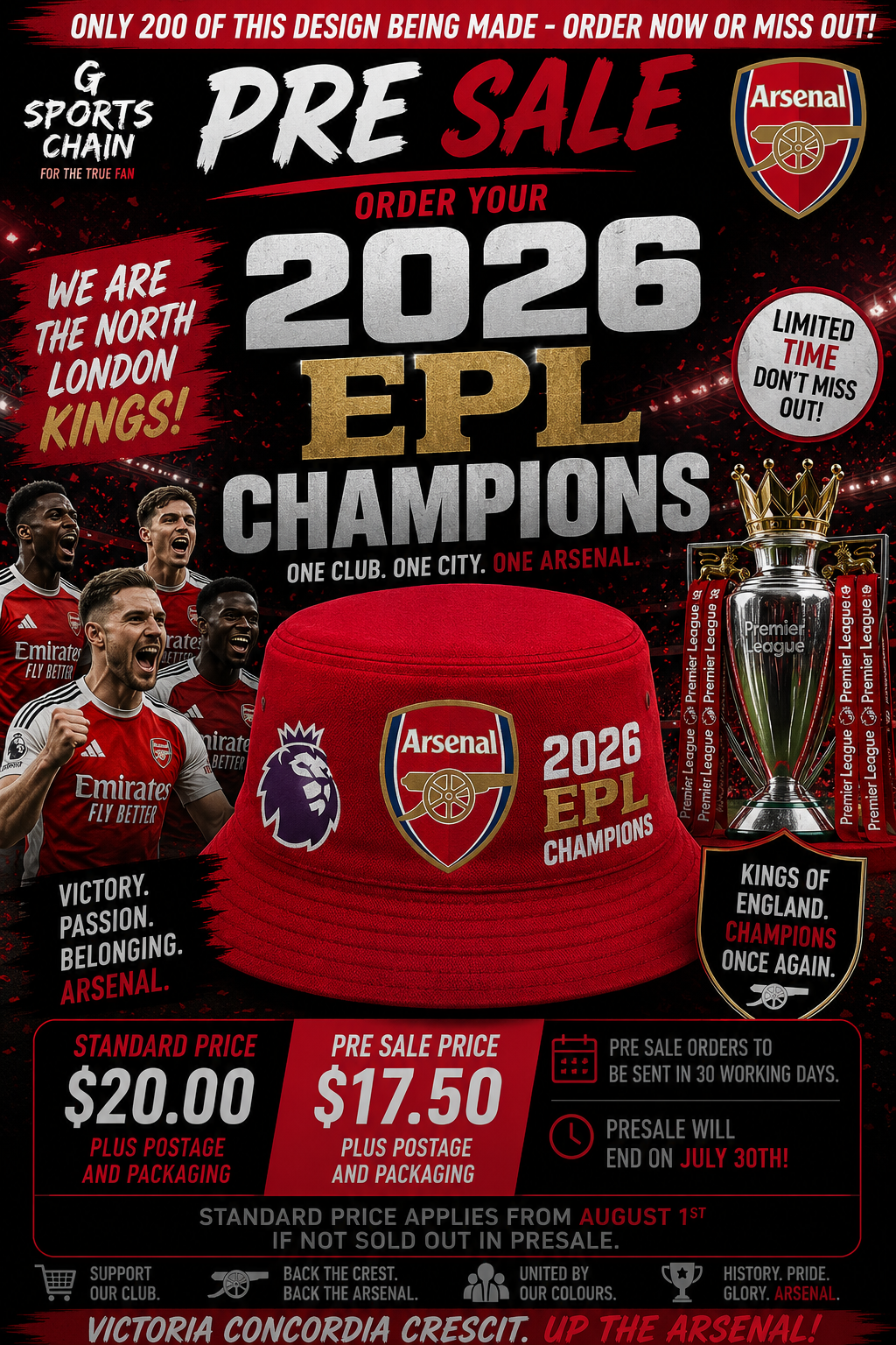 Arsenal 2026 EPL Champions