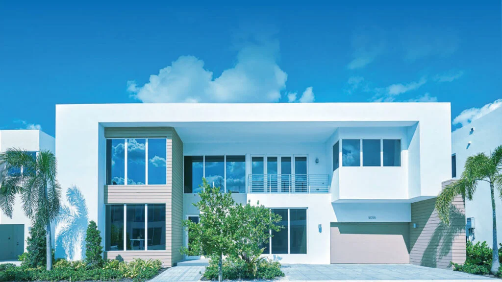 Contemporary White Home