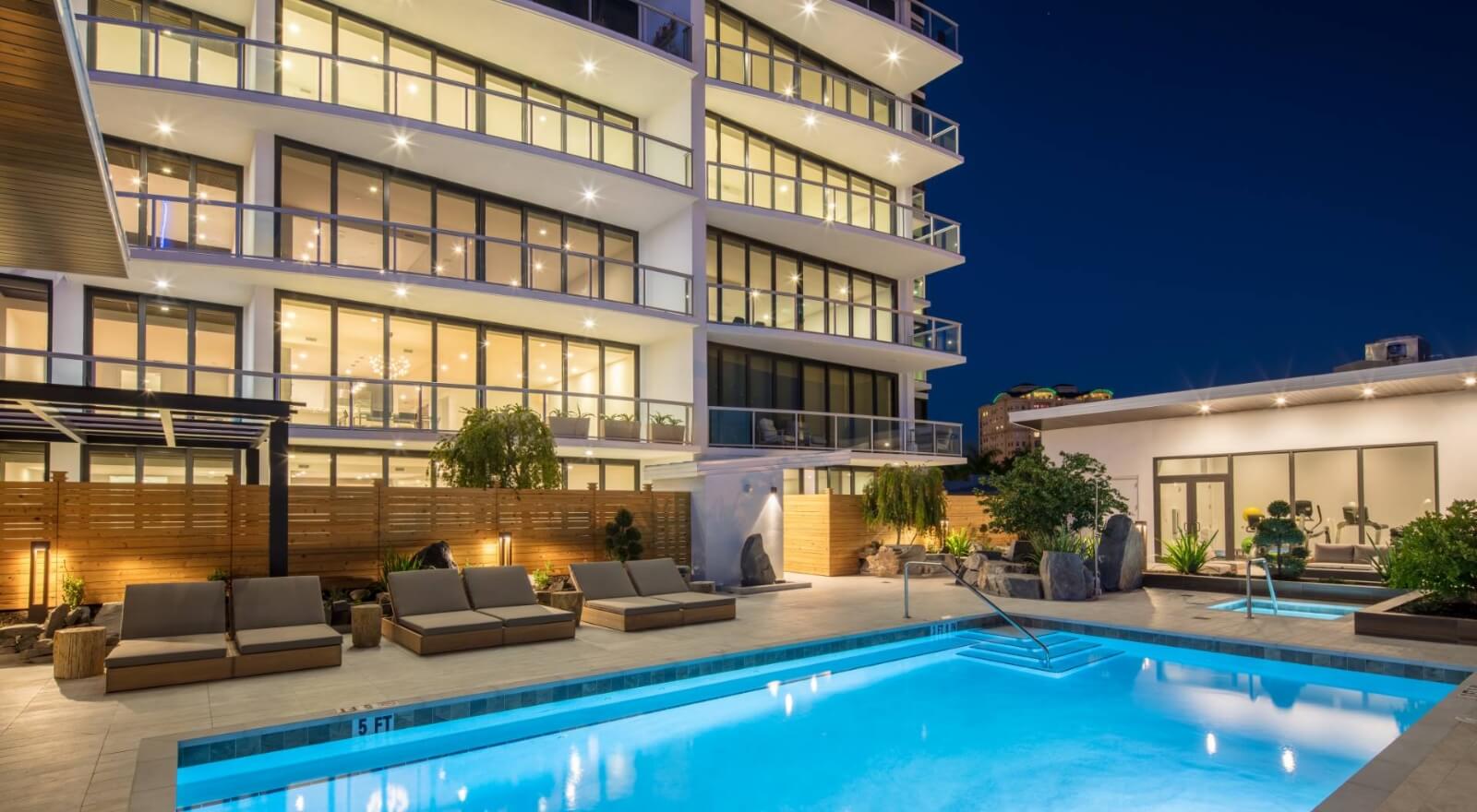 Luxury Condominium Pool Deck