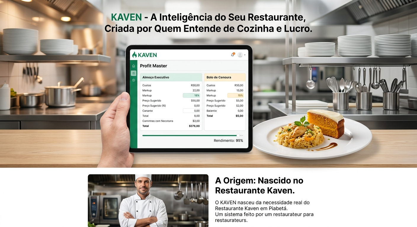 KAVEN - Sistema de precificação e A Origem