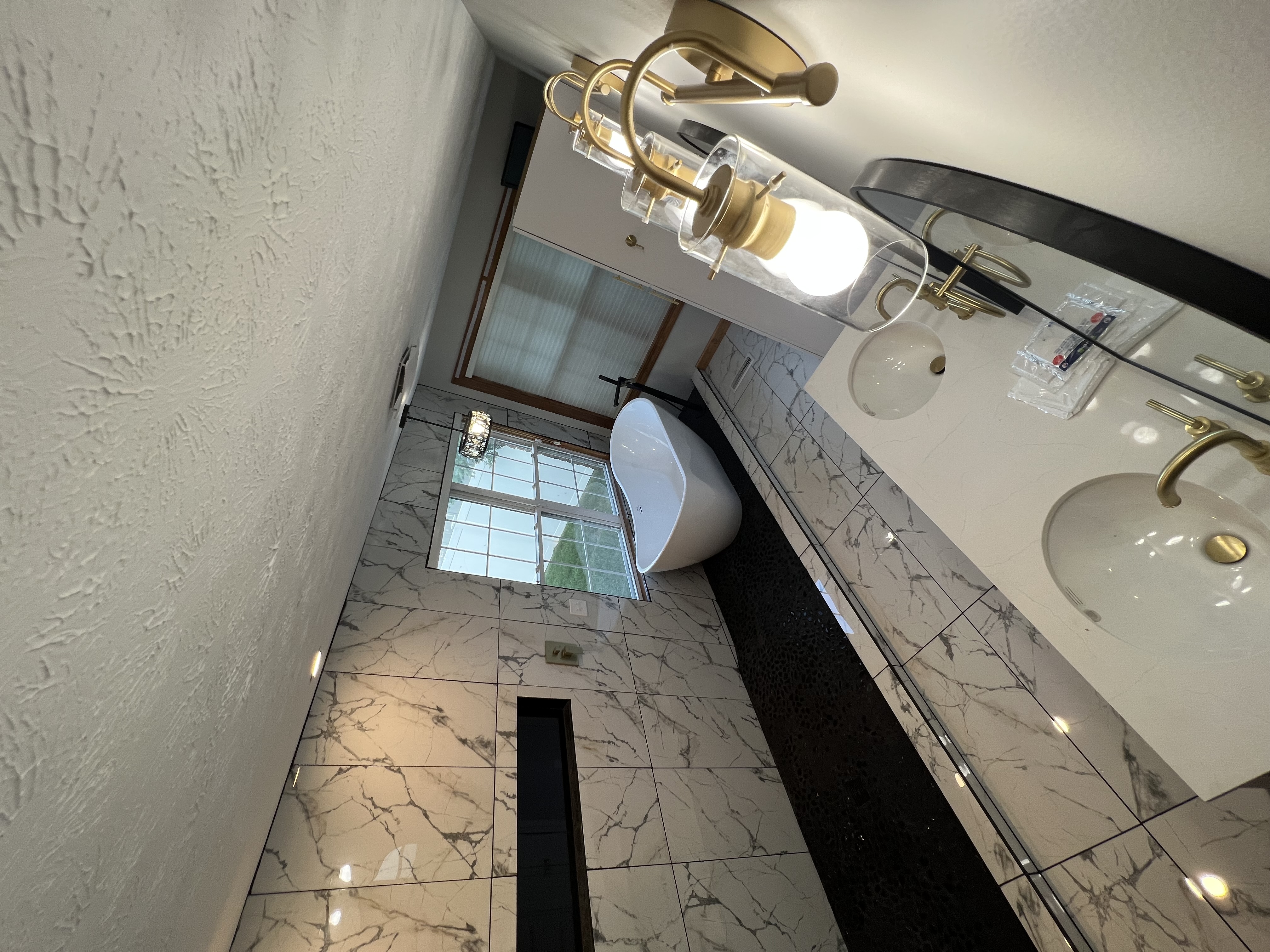 Custom Bathroom — La Familia's Italian Restaurant Owners — Custom Tiled Bathroom