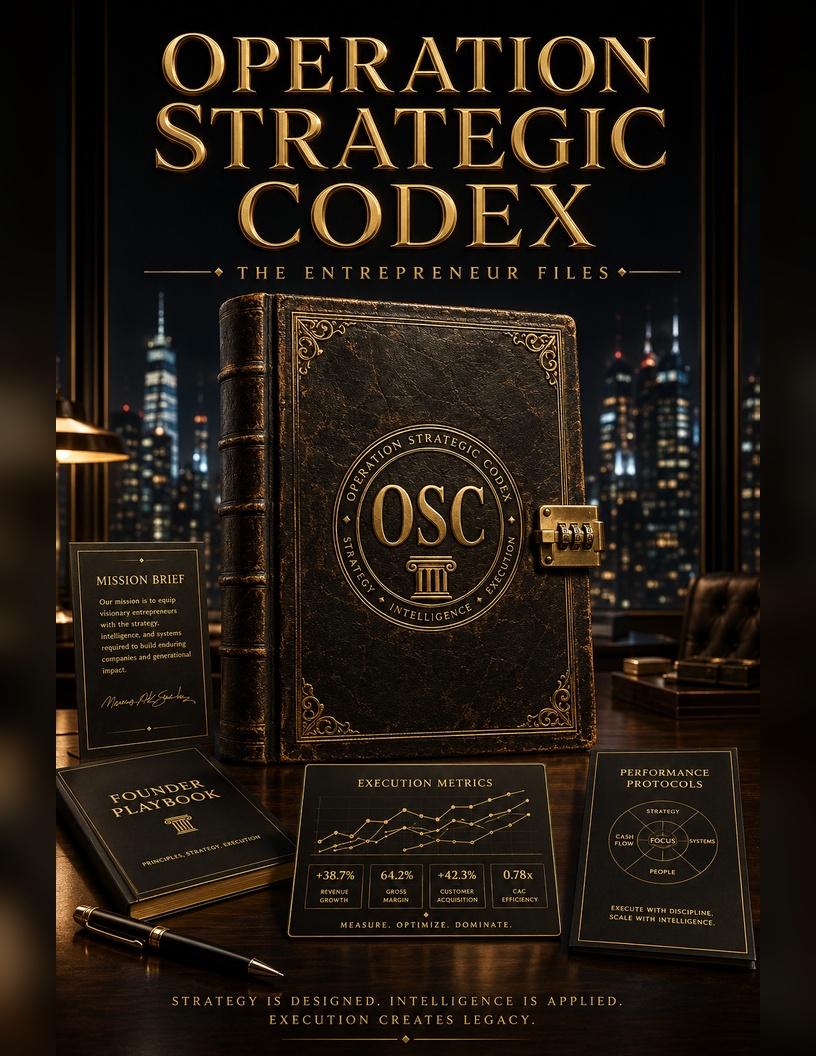 Operation Strategic Codex: The Entrepreneur Files — official cover