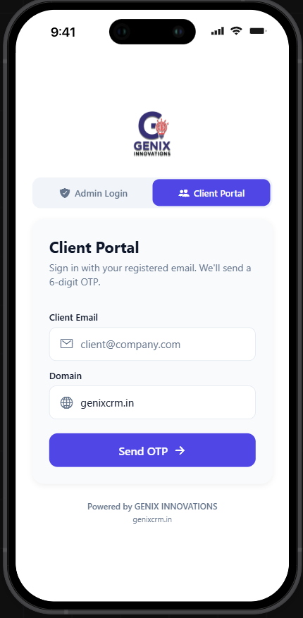 Client portal sign-in