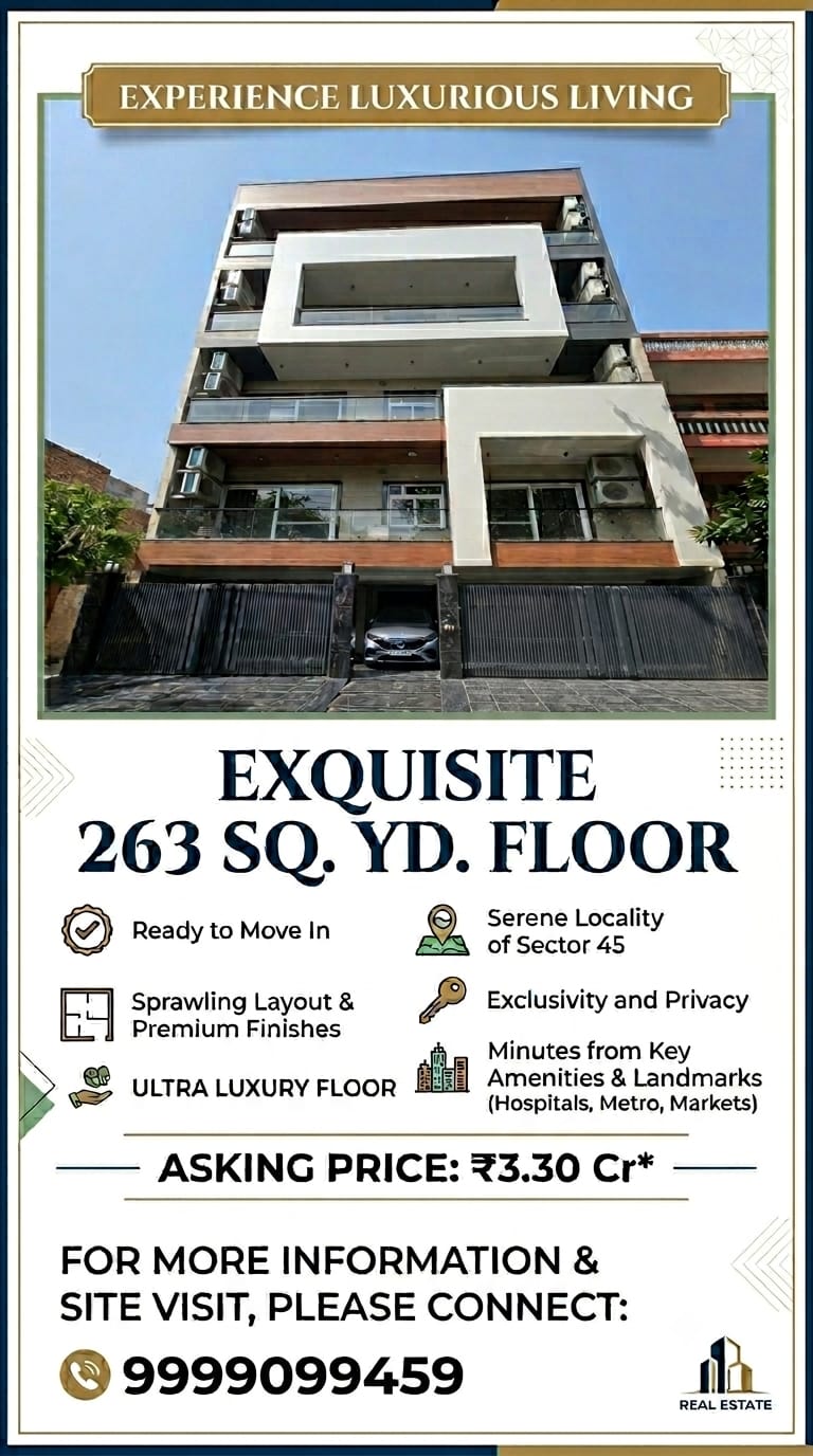 Exquisite 263 Sq. Yd. Floor